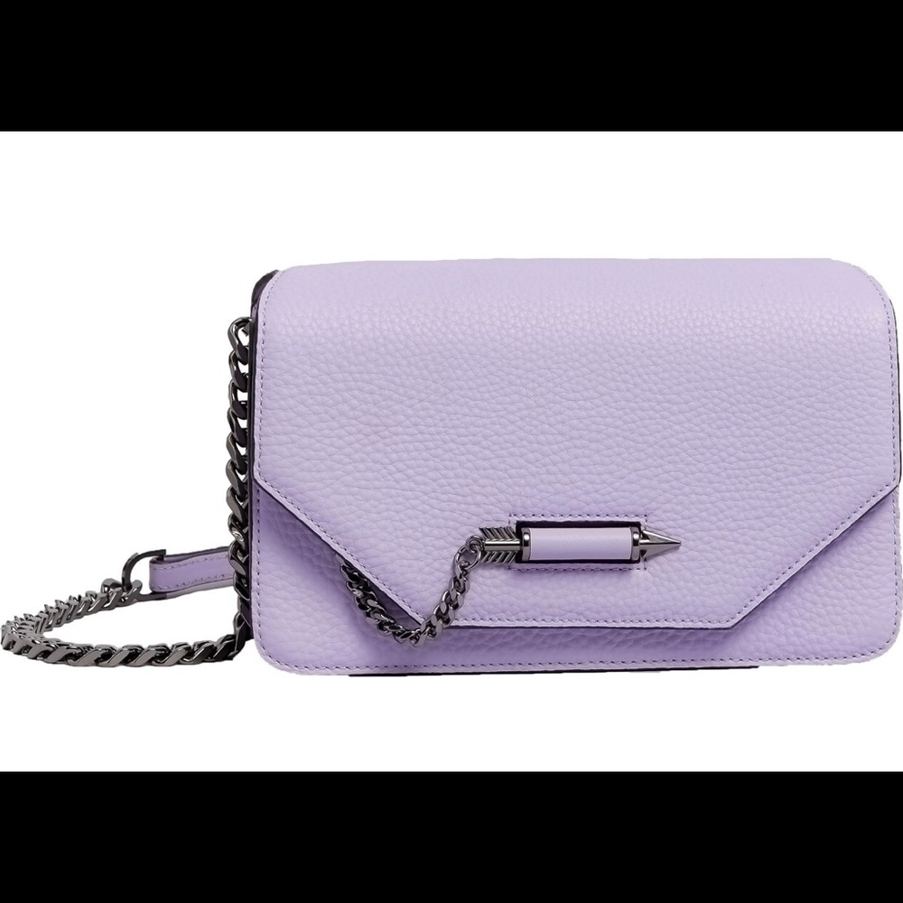 Mackage Cortney Leather Crossbody Bag in Lilac